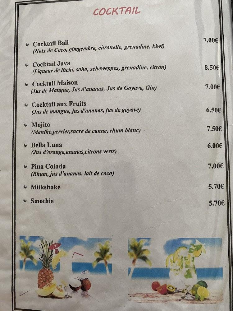 Les jardins de bali - Menu Image 2